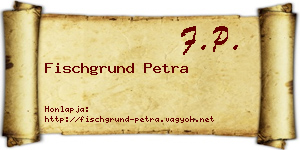 Fischgrund Petra névjegykártya